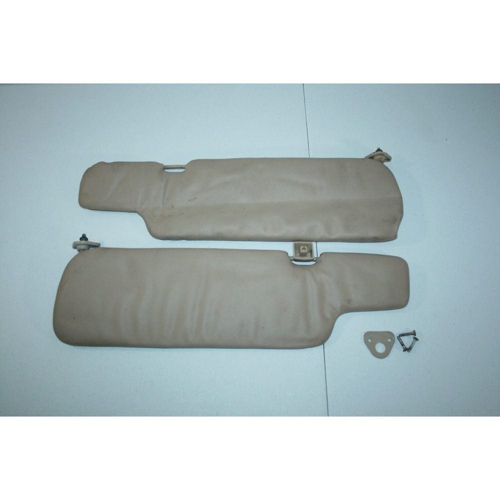 1980-1987 OEM Jaguar XJ6 XJ12 Series 3 Sun Visor Set Left Right W/ Screws